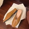 Retro Simple Single Shoes Women's 2025 Spring New Fashionable Shallow Mouth Inner Heightening Soft Sole Work Shoes