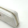 CHANEL AP0216 Matelasse Mark Classic zip coin purse Caviar Leather White Unused