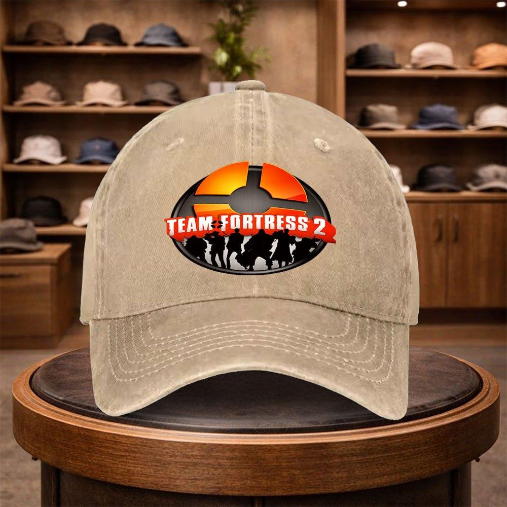 UnisexS Team Fortress Baseball Cap for Game Outdoor Stylish Adjustable Casual Hat Urban Style Lightweight Fashionable Flat Cap