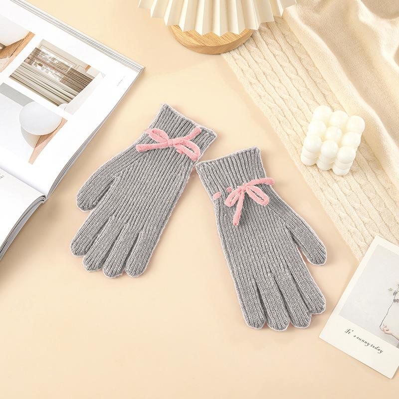 

Перчатки Вязаные Теплые Новогодние Женские Зимние Перчатки Велосипедные От Холодного Ветра и Мороза Защищающие от Мороза Руки Пальцы Открытые Перчатки с Сенсорным Экраном