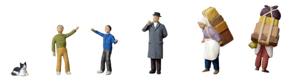 

Scenery Collection The Human 80 Nekoya Line People B Diorama Supplies