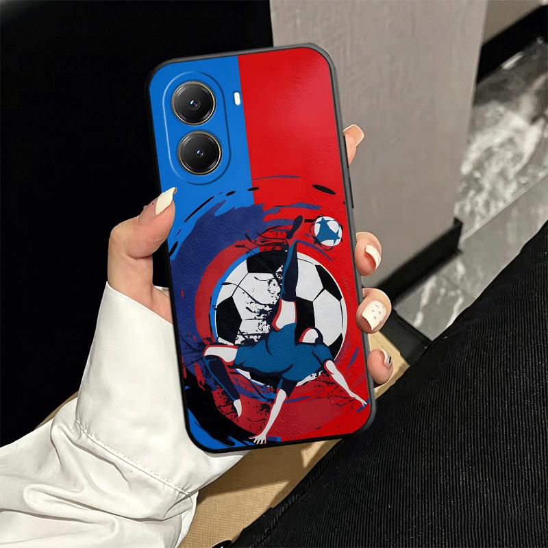Football Soccer Ball Design Soft Phone Case for Xiaomi Poco X5 X6 X7 X8 Pro Max X3 F7 F8 Ultra M8 M7 M6 M5 Redmi 15 15C 14C 13C