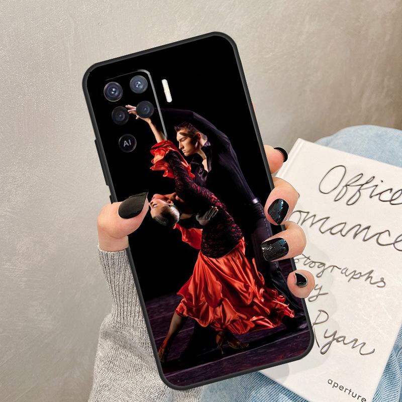 Latin Tango Dancing Dance Case For Oppo A78 A98 A18 A38 A58 A60 A80 A40 A77 A57 A17 A74 A54 A94 A96 A76 A16 A15 A5 Pro