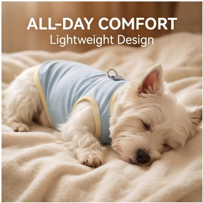 2026 New Reflective Pet Cooling Vest, Lightweight Breathable Clothes for Small Dogs, 6 Sizes, Summer Outdoor Wear
