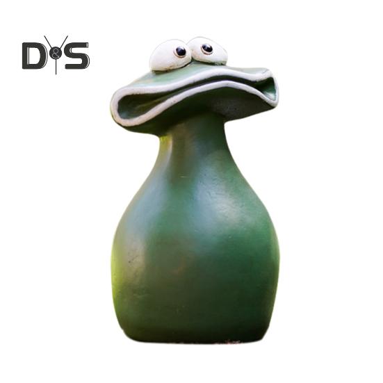 Froschfigur mit großem Mund, Froschfamilie, Ornament aus Kunstharz, wasserdicht, Cartoon-Frosch, Gartenstatue für den Innen- und Außenbereich