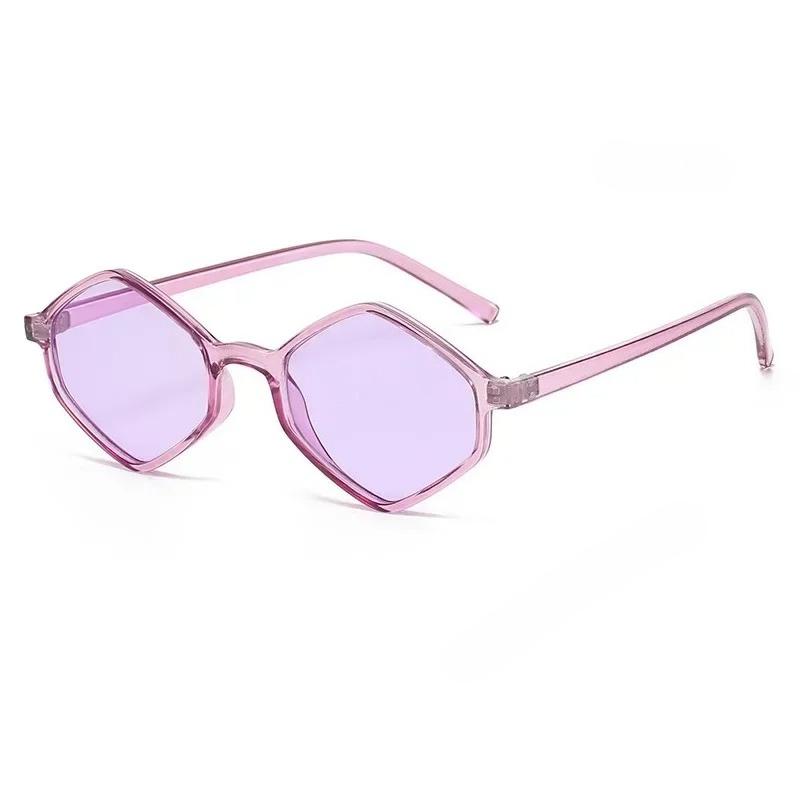 

Sunglasses Women Clear Blue Sun Glasses Irregular Vintage Small Frame Goggle Uv400 Ladies Gafas De Sol Hombre Gafas фіолетовий