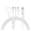 4 In 2 Multi Charging Cable for Apple Watch Charger USB C Cable Tra Vel Charger Compatible with iPhone 15 14 13 iWatch Series