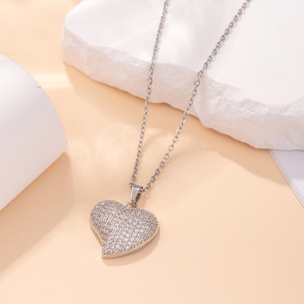 Kadın Lüks Titanyum Çelik Kolye Ucu Klavikula ve Uzun Kazak Kolyesi - Niş Tasarım