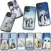 For Samsung Galaxy A25 A37 A57 A12 A14 A50 A51 A70 A71 A72 A21S A04 M15 Note 20 9 8 10 Case White Bear Penguin Spheniscidae