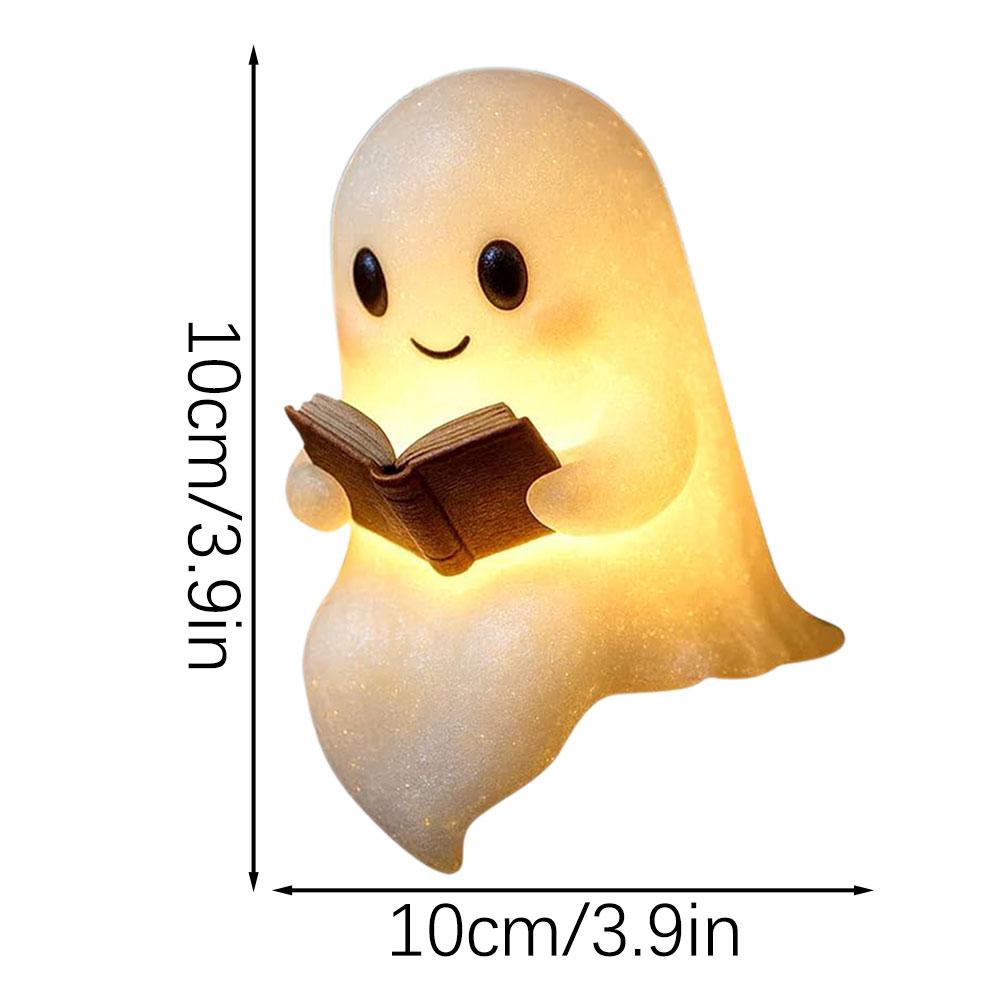 Spookys LED Ghosts Reading A Book Cute Ghosts Desktop Sculpture Statues For Living Room Decor