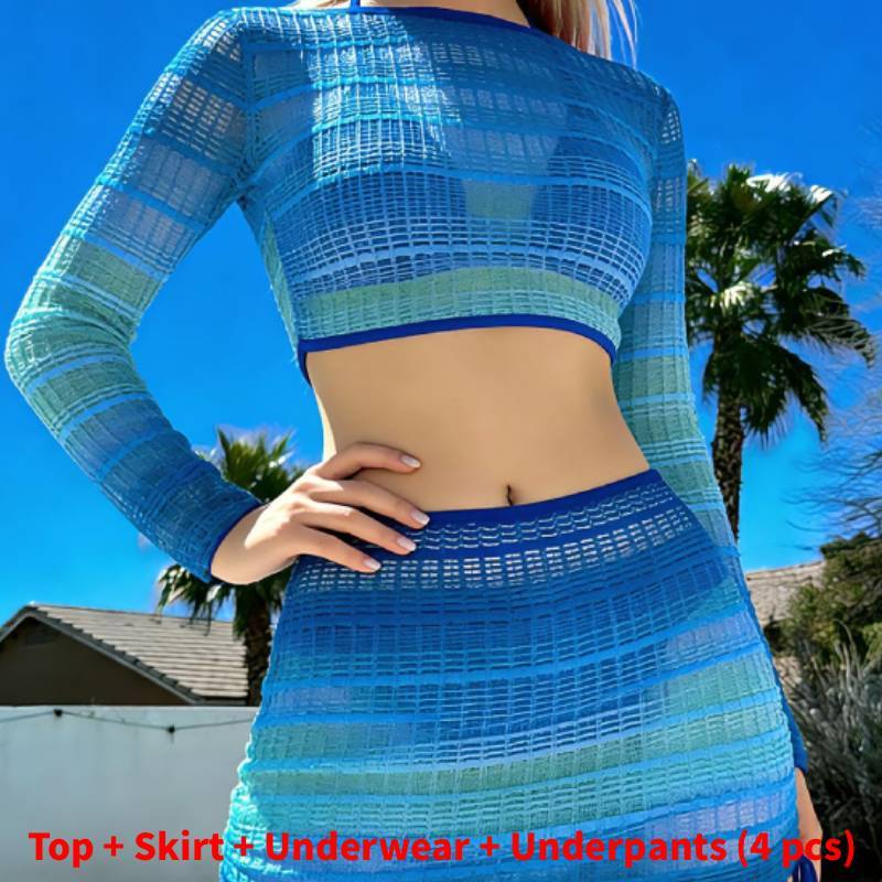 Womens Bikini Swimsuit Set With Polyester Fabric For Water Sports And Beachwear