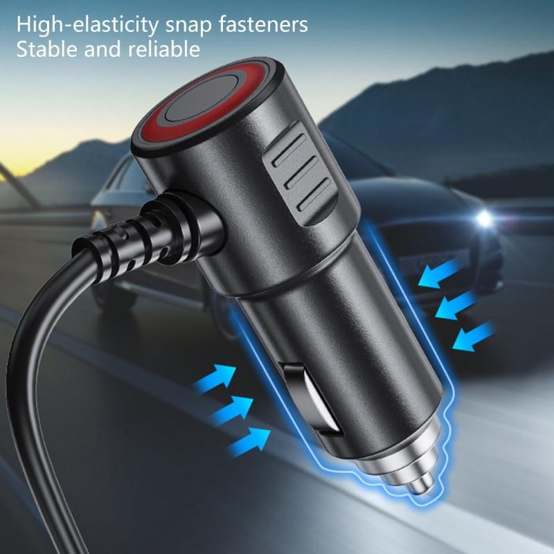 Automotive Power Adapter With Voltage Display 12V 24V Input Fast Charging USB Ports Overheat Protection For Cars Trucks