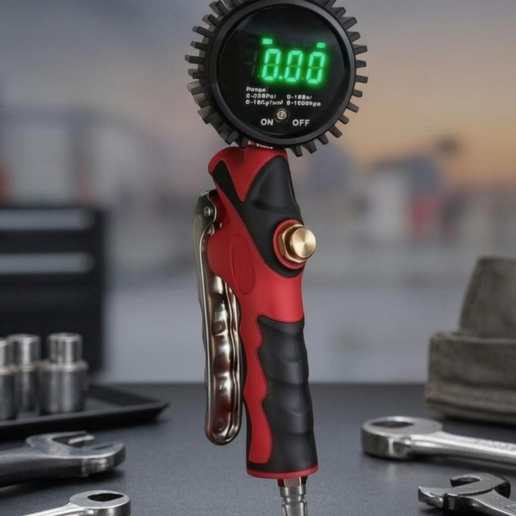 Handheld Digital Tire Inflator Accurate Gauge Portable for Vehicle Owners,