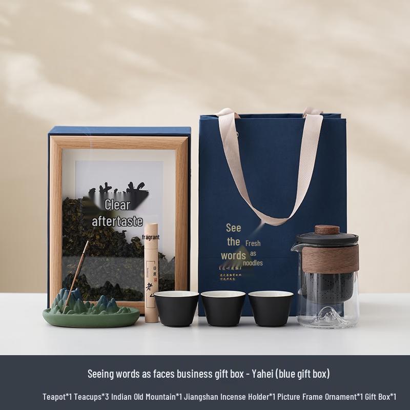 Minimalist Ceramic Tea Set Gift Box