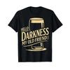 Hello Darkness My Old Friend Irish Shamrock Beer Day T Shirt Vintage Washed Versatile Homme Slightly Top For Everyday Wear