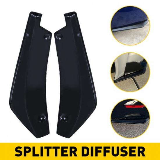 For Dodge Charger SXT SRT Rear Spats Lip Bumper Splitter Diffuser Canard Spoiler