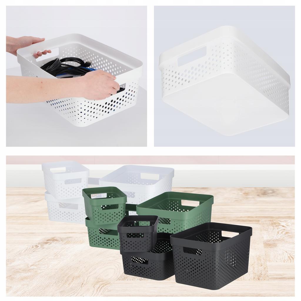 Curver Basket Container Box Organizer Set 3x