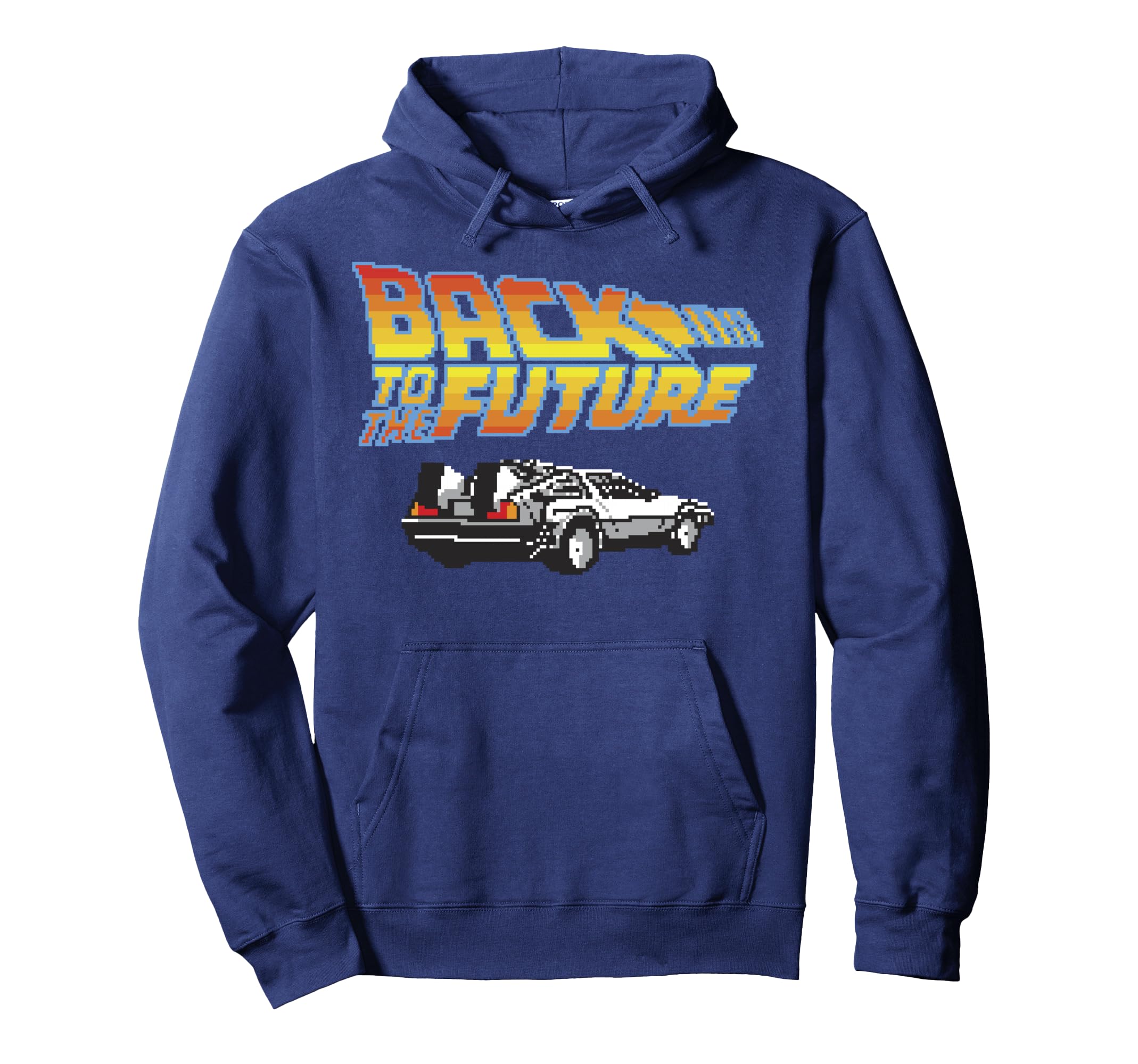 

Back to the Future 8-bit DeLorean Logo Hoodie