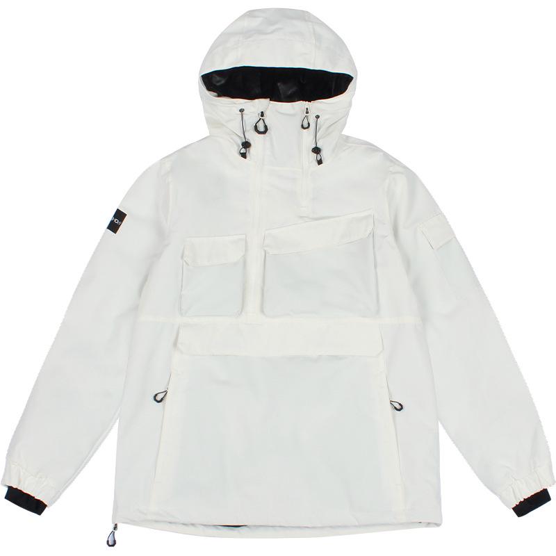 New American Style Waterproof Ski Suit: Warm Snowboard Jacket with Multi-Pocket Design for Men and Women