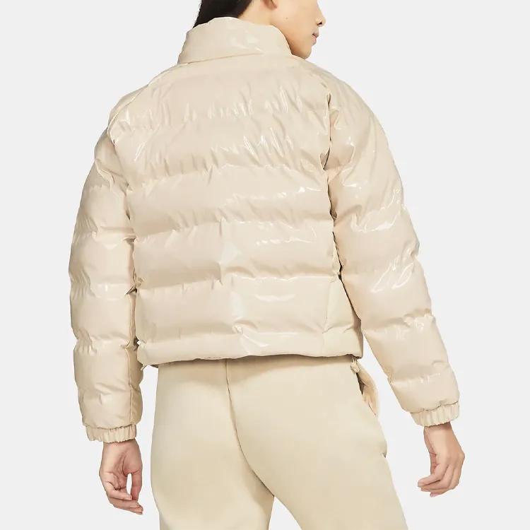 Nike Puffer Jacket Winter Women's Ecru (Unisex) Puffer Jackets CU6713 140