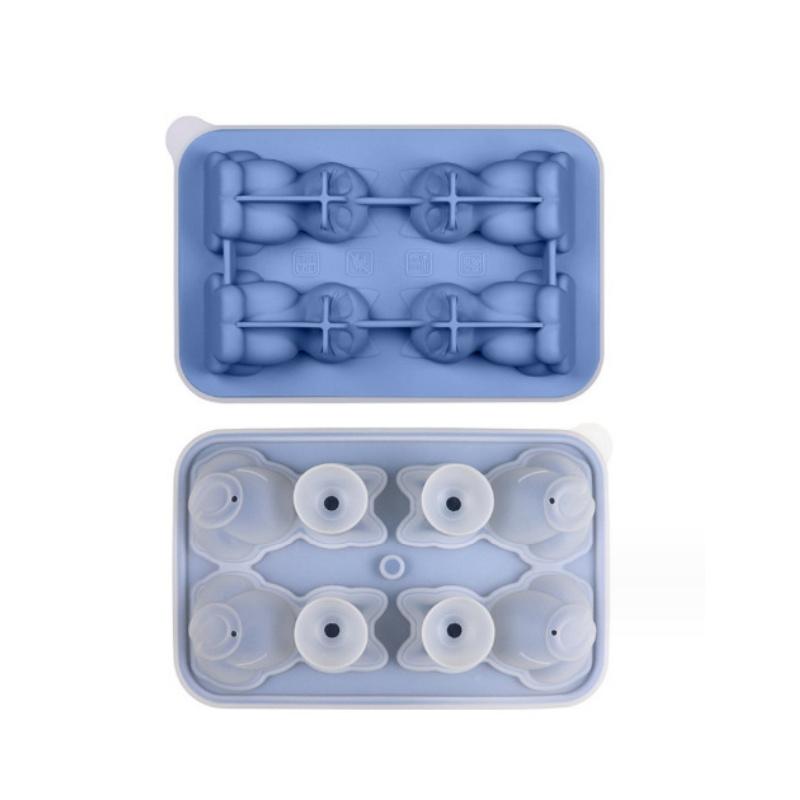 1PC 3D Cat Ice Block Mold Easy To Release Silicone Ice Hockey Device Household Kitchen Ice Making Mold Free of BPA 6