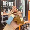 Portachiavi in Pelle con Ciondolo Pony Cartone Animato: Braccialetto della Ricchezza Immediata per Coppie, Accessorio per Auto e Borsa