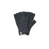 Velsey Wollmischung Klassische Gerippte Fingerlose Handschuhe [GRAU]