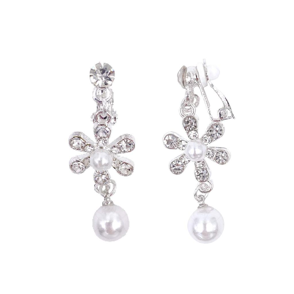 BQuel Wedding Bride Hair Accessories Hair Ornaments Tiara Necklace Earrings Set Wedding Flower Crown Crown Art Wedding Gift Present Change of Color