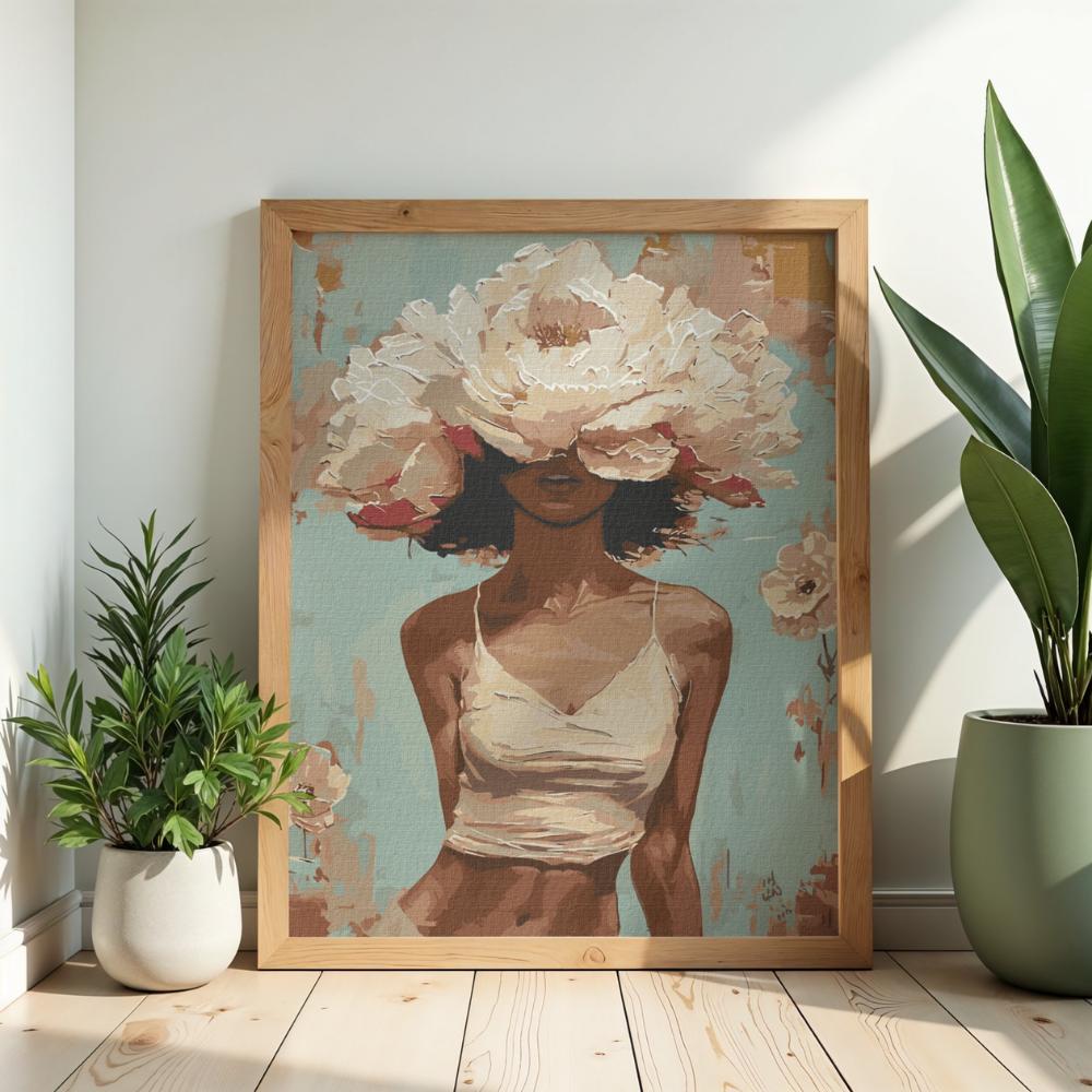 Obraz Do Malowania Po Numerach Z Ramą Kwitnące Piękno 50X70 Cm