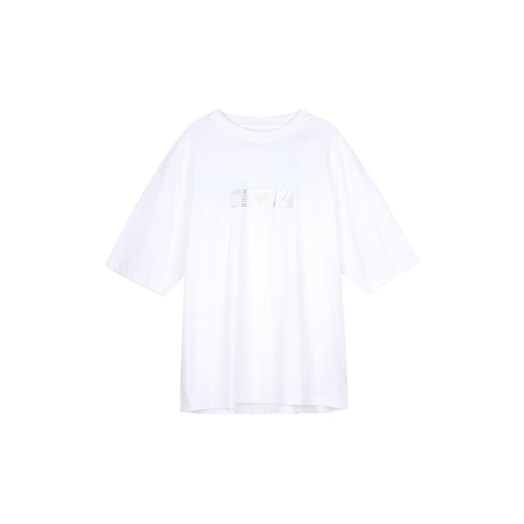 Jordan T Shirts Men's White Crew Neck Moderate Straight Fit DX4251-100