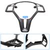 Carbon Fiber Car Steering Wheel Cover Trim Chrome Outer Panel Replacement For Benz C E GLK CLS Class W176 W204 W212 GLK204