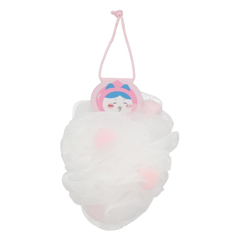 Chiikawa Bathtime Gift Bath Sponge Bath Fizz Peach Series Bath Additive Shobido Original Design Peach Set & - - (Hachiware/White Scent)