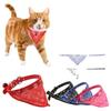 Cat Bandana Collar with Bell - Pet Scarf and Accessory