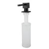 Sink Soap Dispenser Metal Square Pump Countertop Soap Dispenser with 350ml Refillable Bottle for
