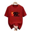 Mens Light Gray Racing Graphic TShirt KN Racing Logo Casual Streetwear Short Sleeve Summer Style Polyester Blend