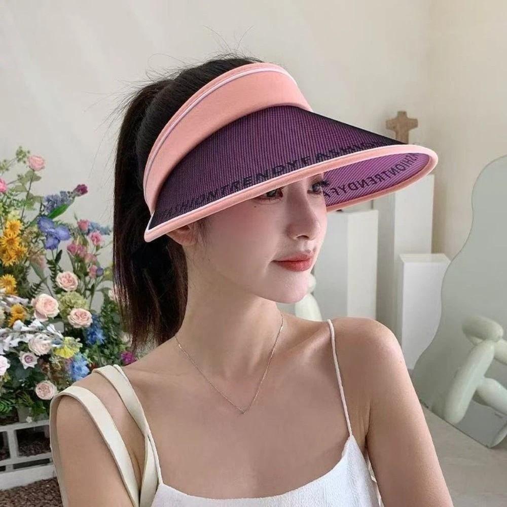UV Protection Empty Top Visors UPF50+ Beach Hat New Women's Hat for Outdoor Beach