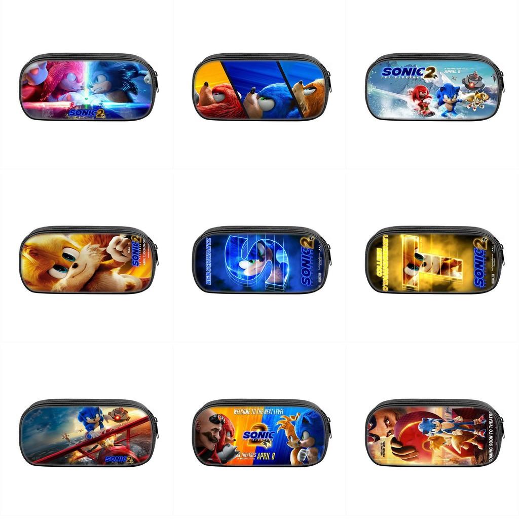 Sonic The Hedgehog Pencil Case With Nylon Material For School Students And Collectors