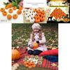 12pcs Artificial Mini Foam Pumpkin Simulation Props Perfect For Halloween Party Decoration
