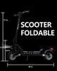 DriveTron DT10 Electric Scooter: 48V 15.6Ah Battery, 50km/h, 55km Range, 1000W Motor, NFC Start, Foldable