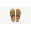 Men's Cork Slippers Trendy Student One Line Dragging Men's Beach Shoes Matte Leather