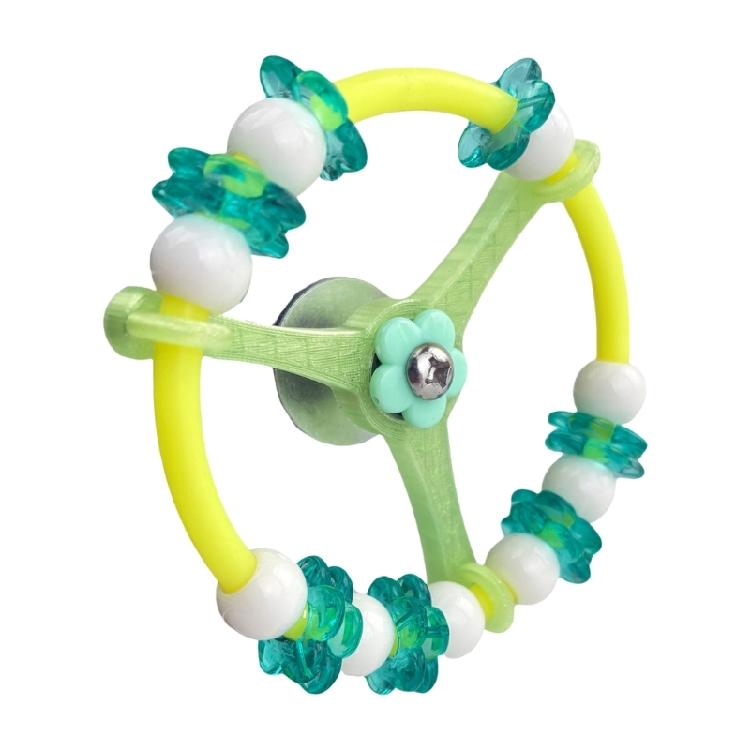 

Bird Mental Stimulation Spinners Toy with Rotate Flying Saucers Design and Durability Chewable Component 1