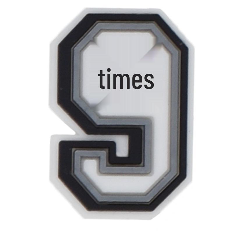 Black & White Letter Series PVC Clog Shoe Charms - Soft Rubber Shoe Flowers & Accessories