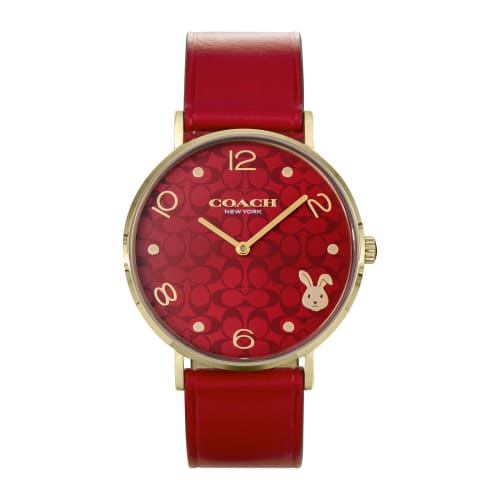 

Coach Perry 36mm Watch with Red Dial, Stainless Steel and Mineral Glass, Quartz Movement, Women s Watch, 14503977