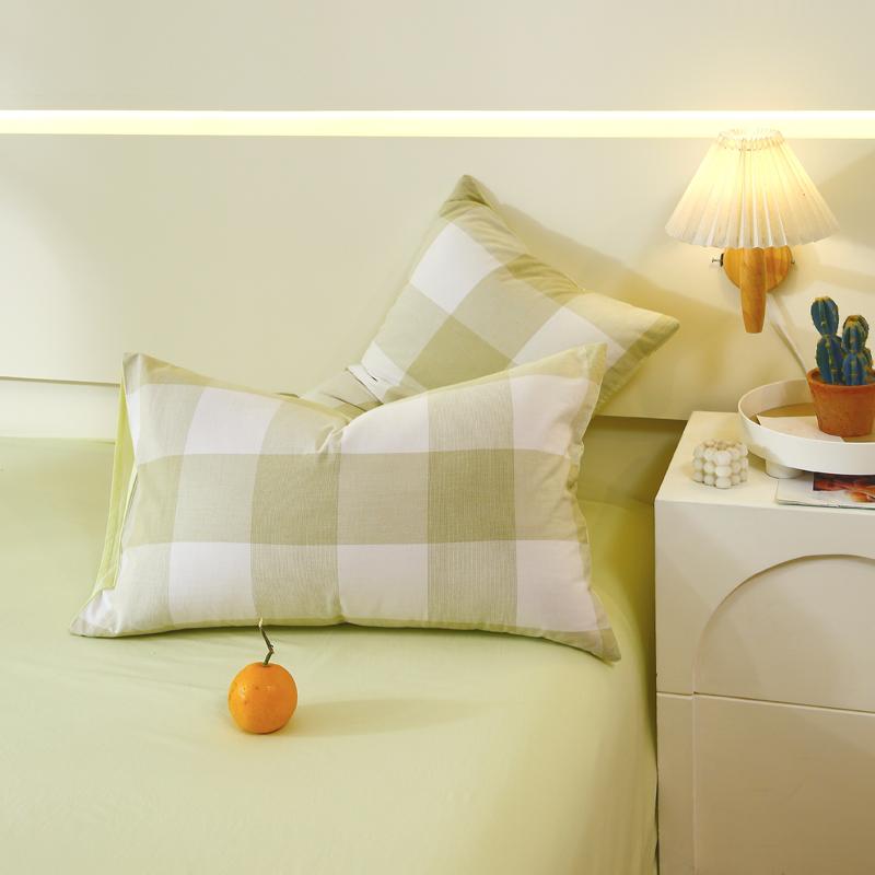 Cotton 2pcs Pillowcases Home Bedding Decorative Grid stripe Series Pillow Cover Wedding Super Soft Pillow Case
