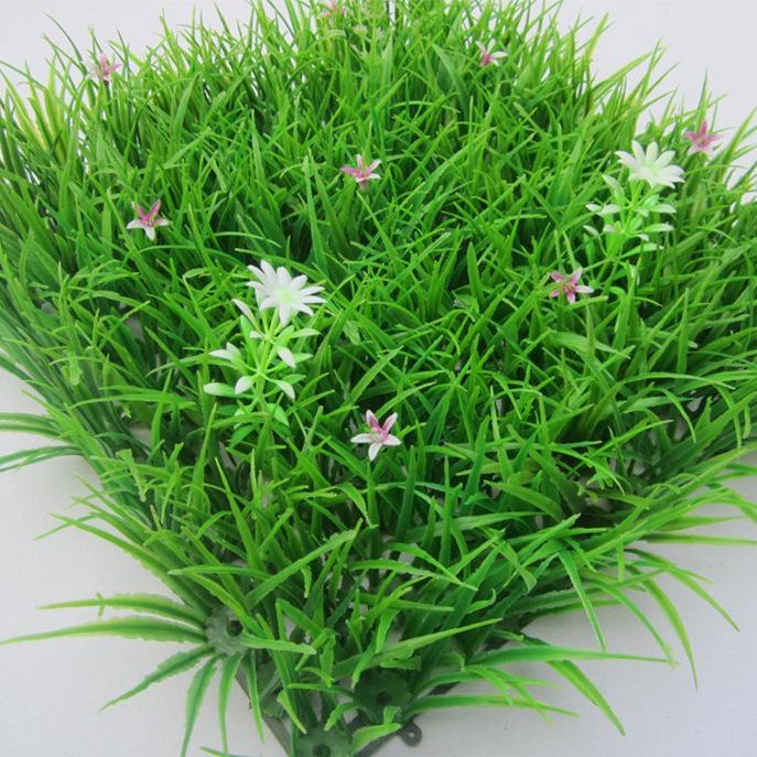 Artificial Greenery Wall: High Grass Turf for Indoor Balcony & Window Display