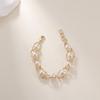 European and American jewelry fashion versatile INS wind crystal gold winding retro simple bracelet spot