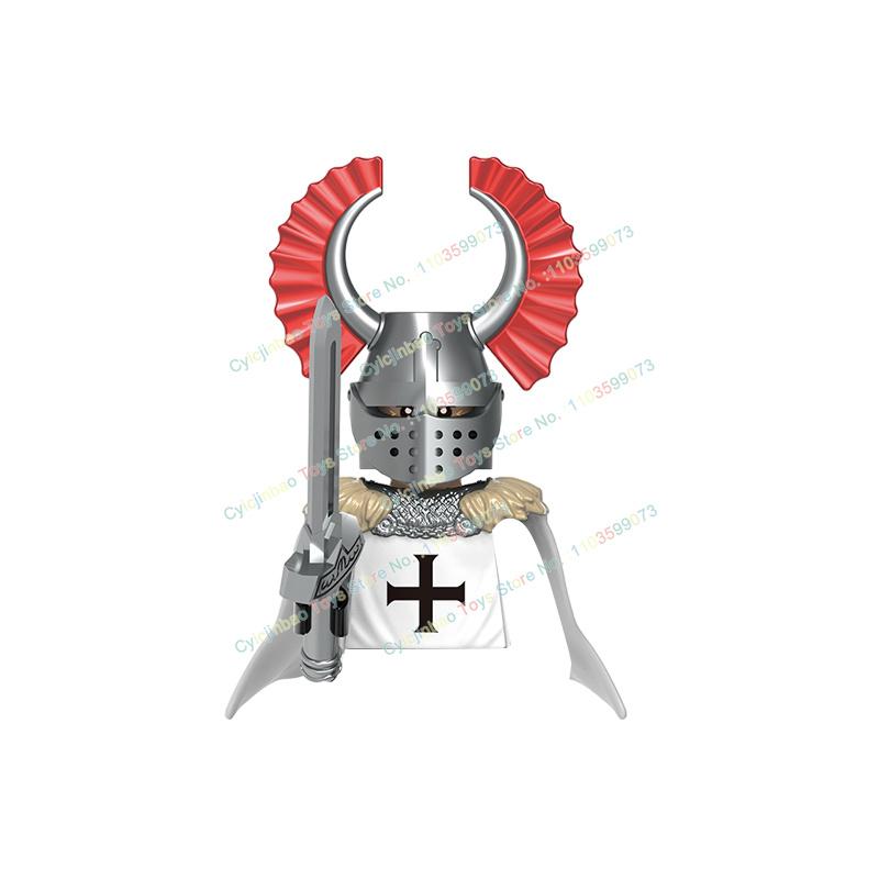 Medieval War Horse Teutonic Knights Knights Templar Building Block Ancient Action Figures Building Toy For Children G0128