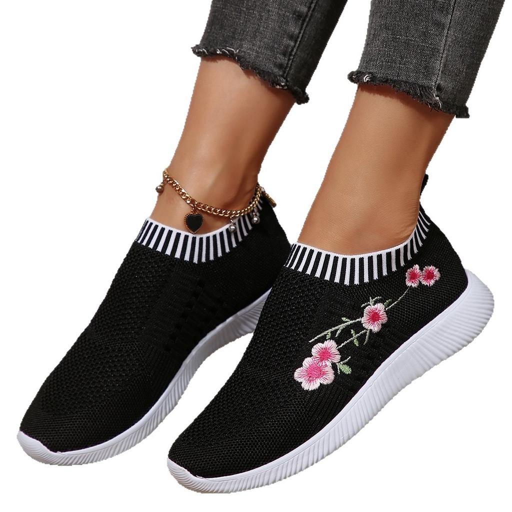 Fashion 2025 Spring Breathable New Women's Shoes Footwear Lazy Casual Sneakers Platform Niche Foreign Style Anti-odor Footwear