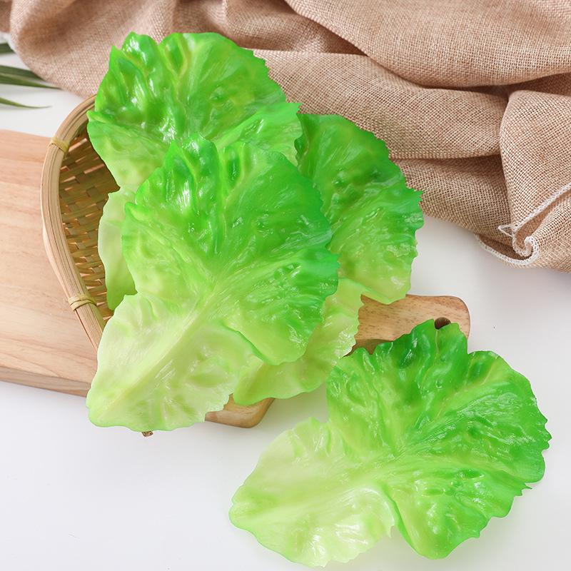 Artificial Lettuce Leaf Model for Hot Pot, Restaurant Decoration, and Photography Display