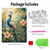 Frameless DIY Pearl Bead Painting Kit Peacock Pattern Creative Relaxing Craft Canvas Home Decor Adult Gift
